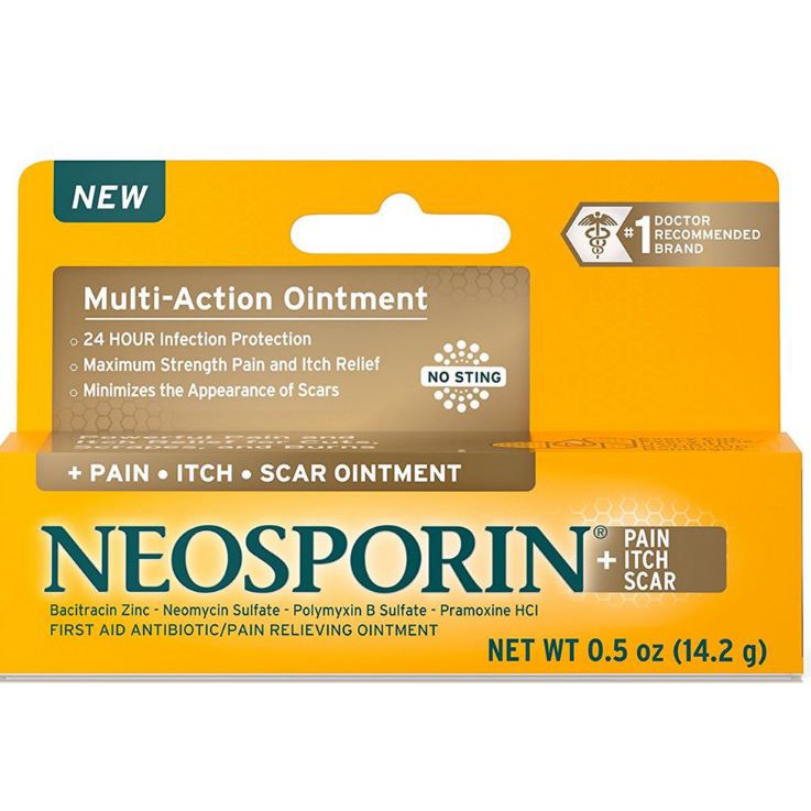 Neosporin + Pain Itch Scar Multi-Action Ointment 14.2g/0.5oz | Shopee ...