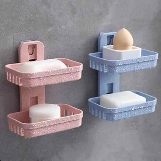 Toiletries Soap Box Double Love Shape Soap Washroom Soaps Bathroom Soap Holder 