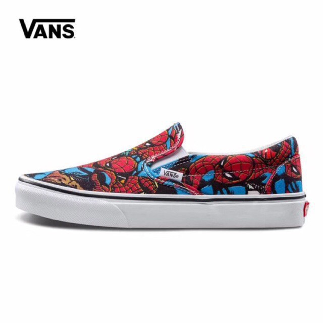 spiderman vans slip on