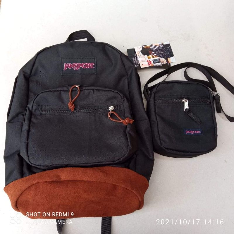 jansport backpack rightpack with free sling bag | Shopee Philippines