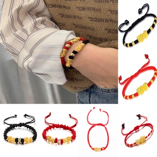Red Rope Woven Transfer Beads Pixiu Lucky Bracelet To Ward Off Evil Spirits And Attract Wealth Transfer Hand Rope Fashion Jewelry Accessories #1