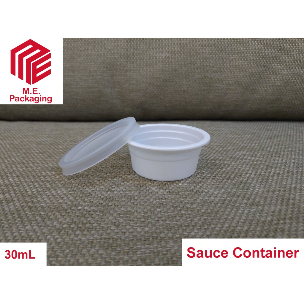 [100pcs] Plastic Sauce Container with Lid (30mL) Shopee Philippines