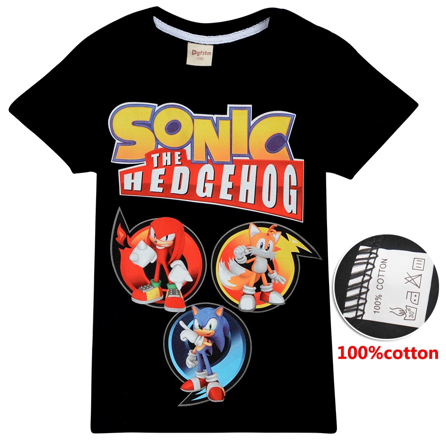 Tngstore Sonic The Hedgehog T Shirt Tops Short Sleeve Boy Girl Shopee Philippines - tngstore t shirt roblox top boy girl