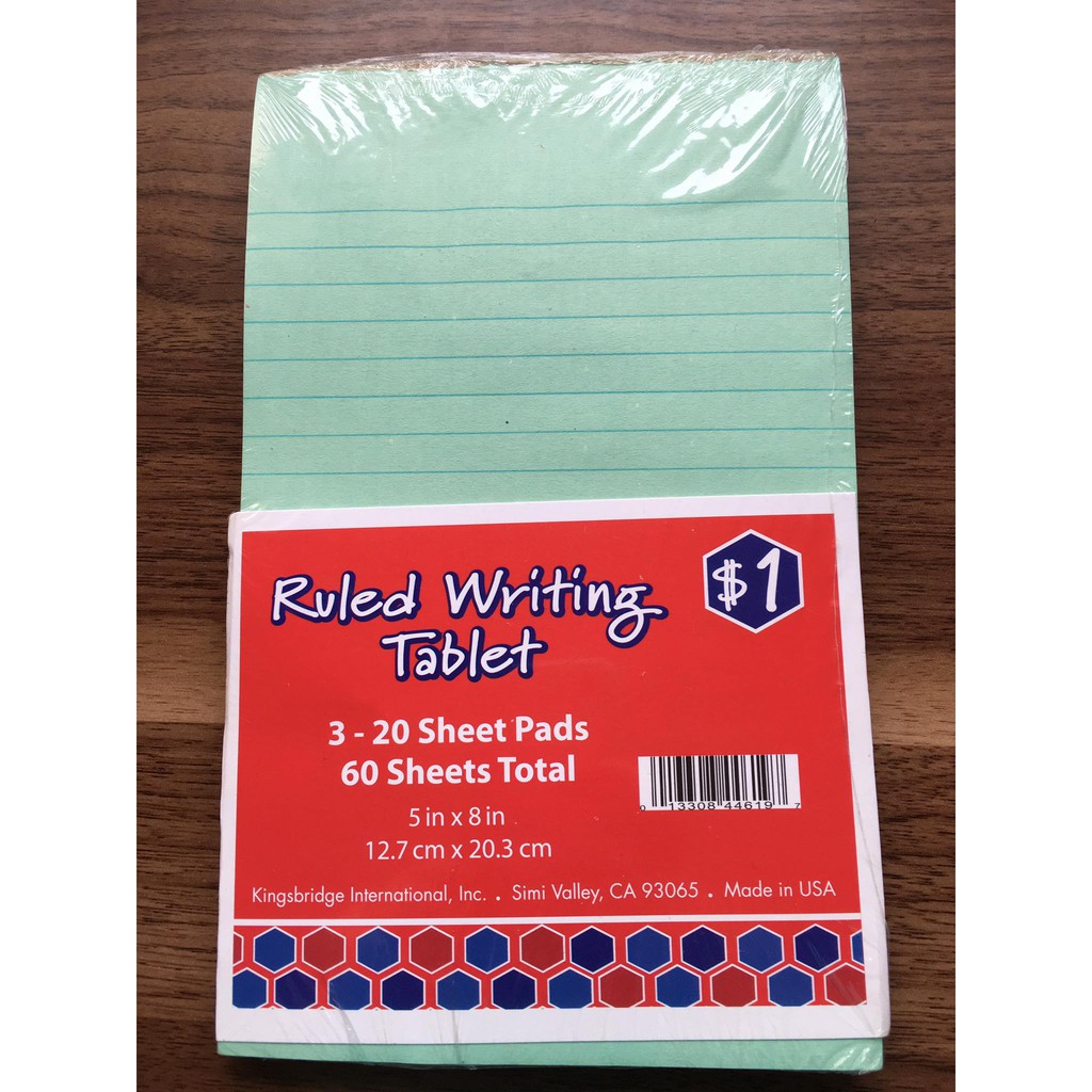 Ruled Writing Tablet Paper | Shopee Philippines