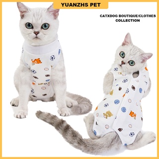 【Ligation clothes】Cute banana pattern cat surgical clothes 【S-XL】
