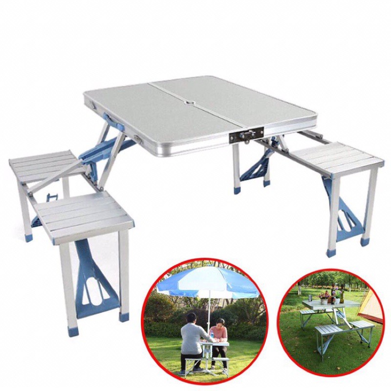 picnic foldable table with seats