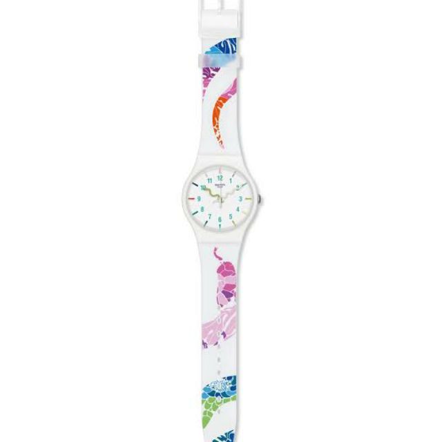 Original branded swatch colorful white watch | Shopee Philippines