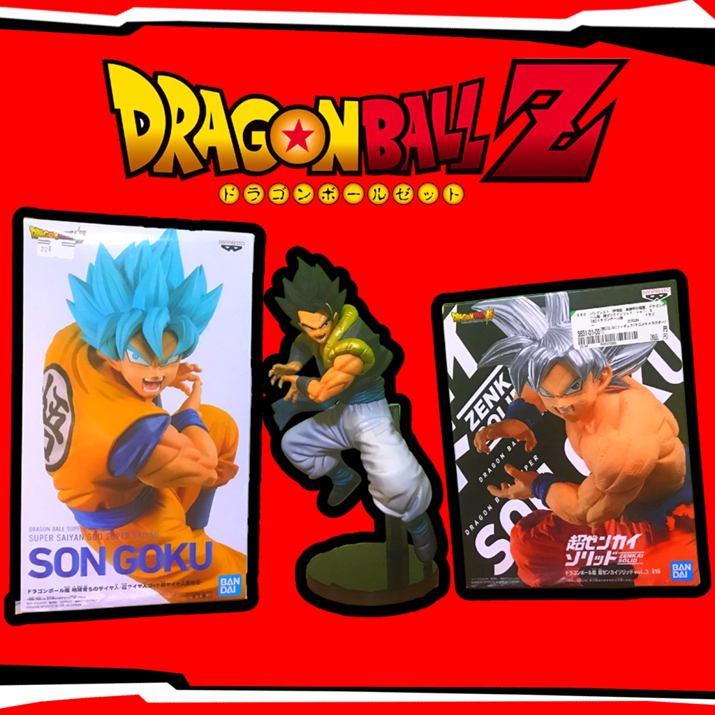 Dragon Ball Z Figures Set SSGSS Son Goku, Gogeta, Ultra Instinct Son Goku BANPRESTO Shopee