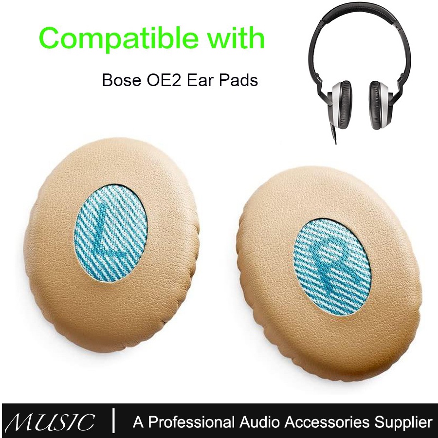 Cable Audio Para Auriculares Bose OE2/QC25 - 1.5 M, Con Micrófono Y Control, Chapado En Oro