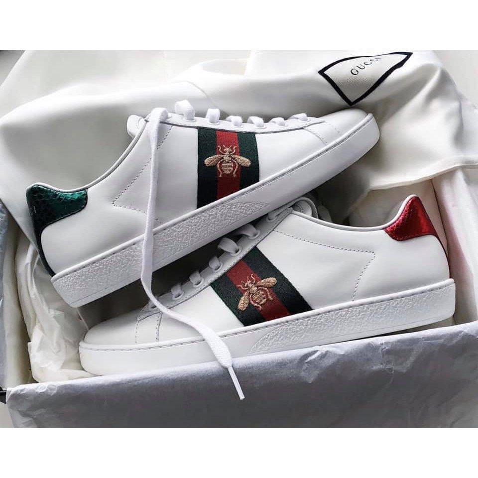 gucci ace bee embroidered