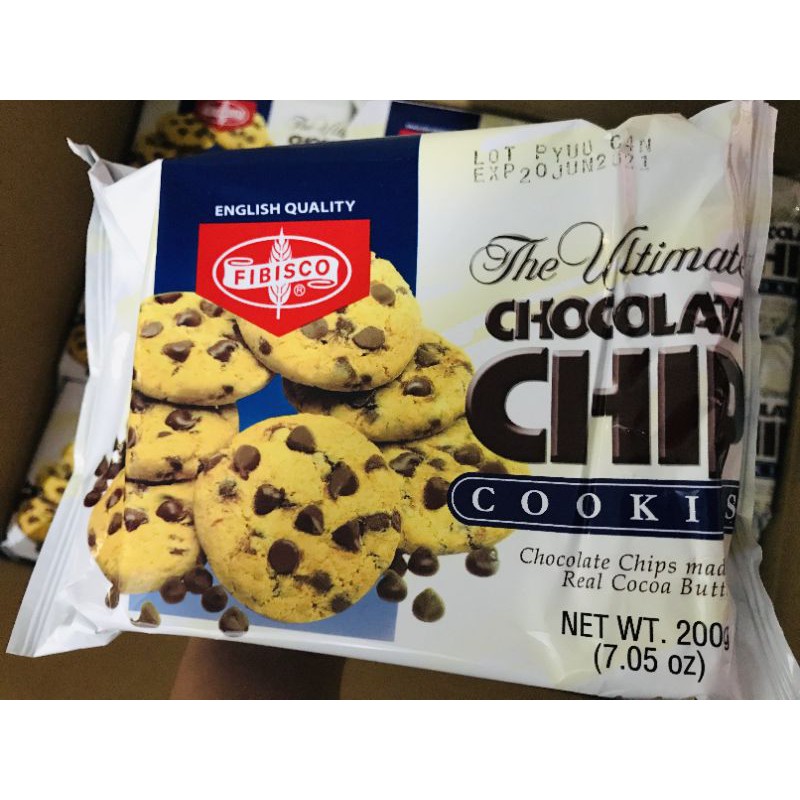 Fibisco Ultimate Chocolate Chip Cookies 80g / 200g Shopee Philippines