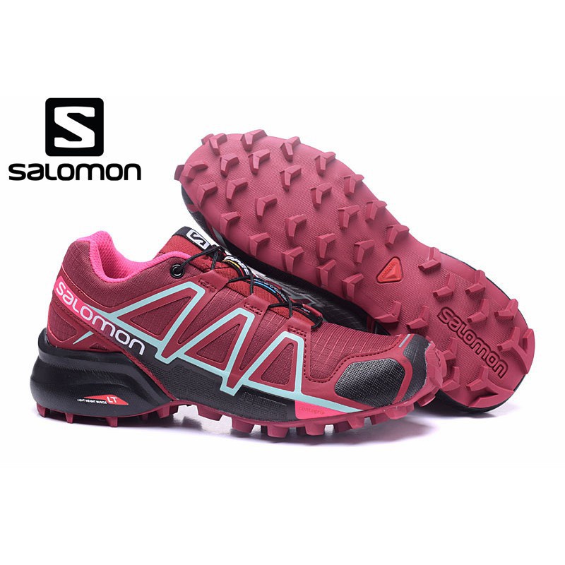 Ready Stock】 Salomon/salomon 4 Outdoor Professional Hiking sport Shoes Red Women's Shoes 36-42 Shopee Philippines