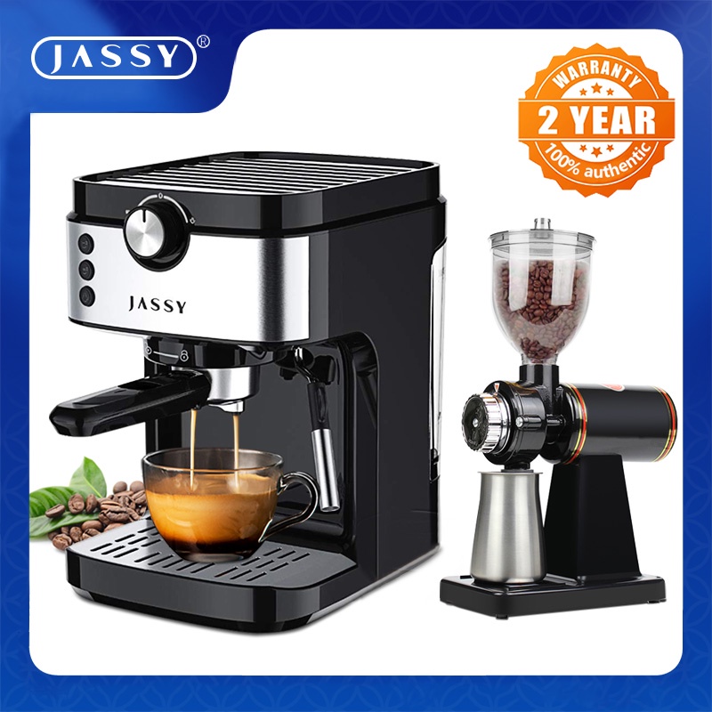 JASSY 19 Bar Espresso Coffee Machine,with Milk Frother Wand Coffee