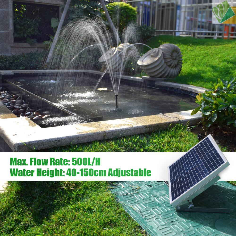 Sici Decdeal Multi Functional Solar Power Fountain 15w Solar Panel 3 6w Brushless Water Pump Kit With Storage Battery Remote Control For Garden Pond Bird Bath Shopee Philippines