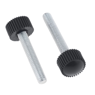 ENTAOER 5-Pack Knurled Nylon Thumb Screws – M3 To M8, Black Bakelite Hand Bolts, Lengths 8-40mm (M8, 40mm, 5pcs)