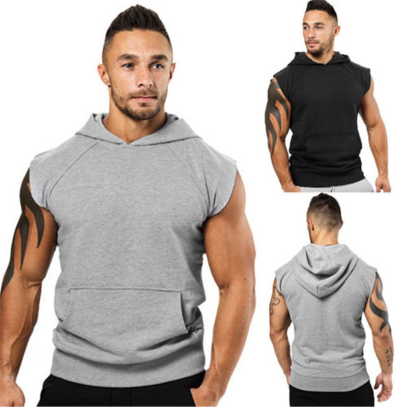 plus size sleeveless hoodie