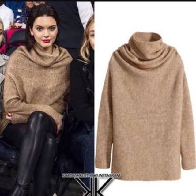 h&m long sweater dress