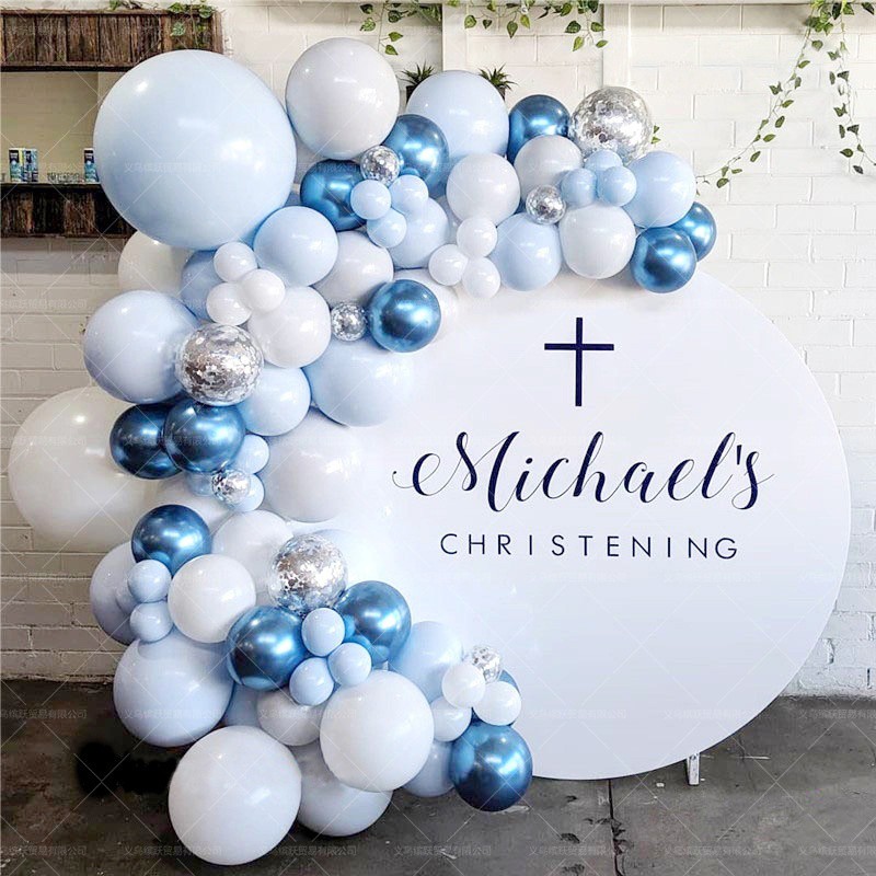 Pastel Color Balloon Birthday Wedding Party Bride Baby Shower 5" Mint blue gold 