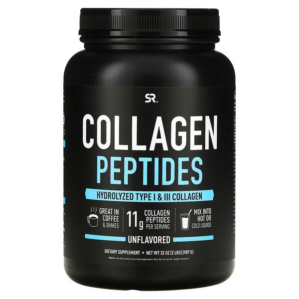 Sports Research, Collagen Peptides, Unflavored, 32 oz (907 g) | Shopee ...