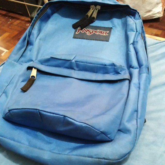 blue black backpack