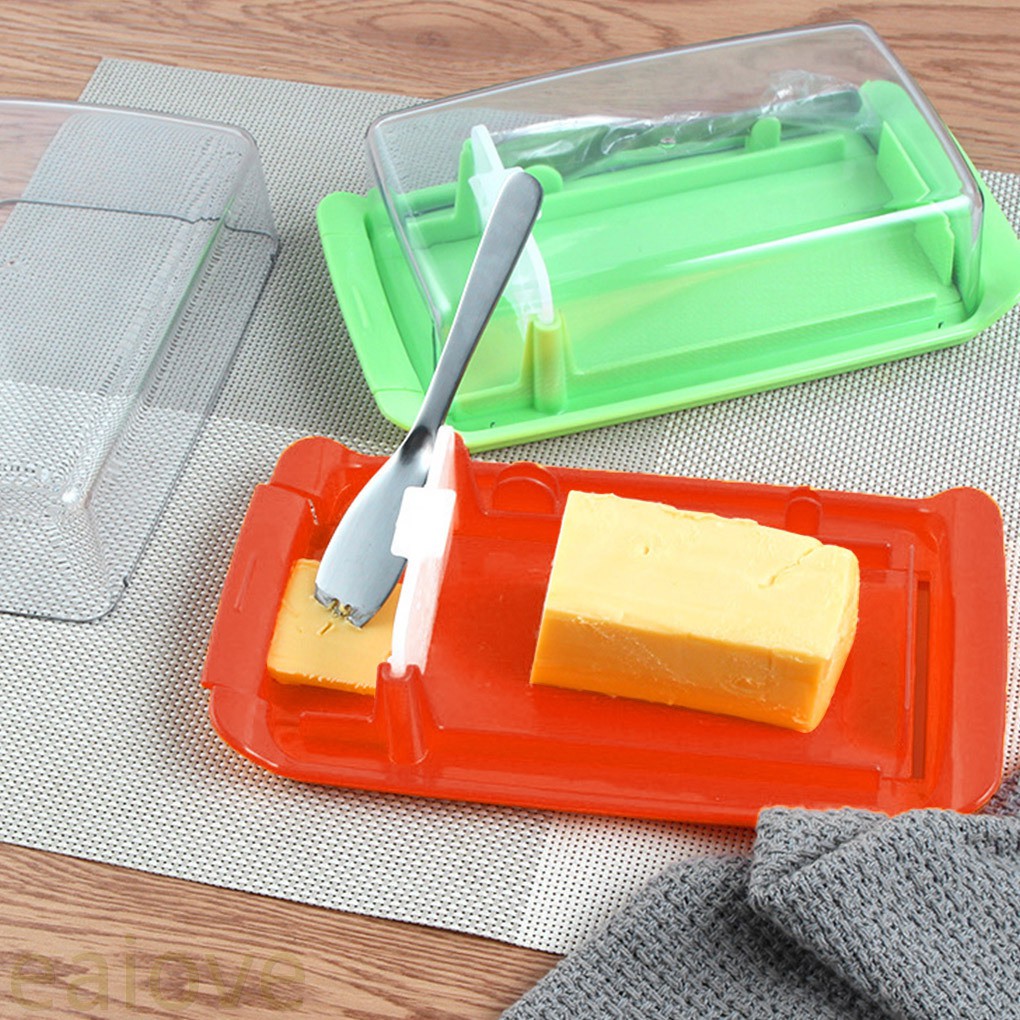 [eaiove]Plastic Butter Slicing and Storage Case Butter Keeper with