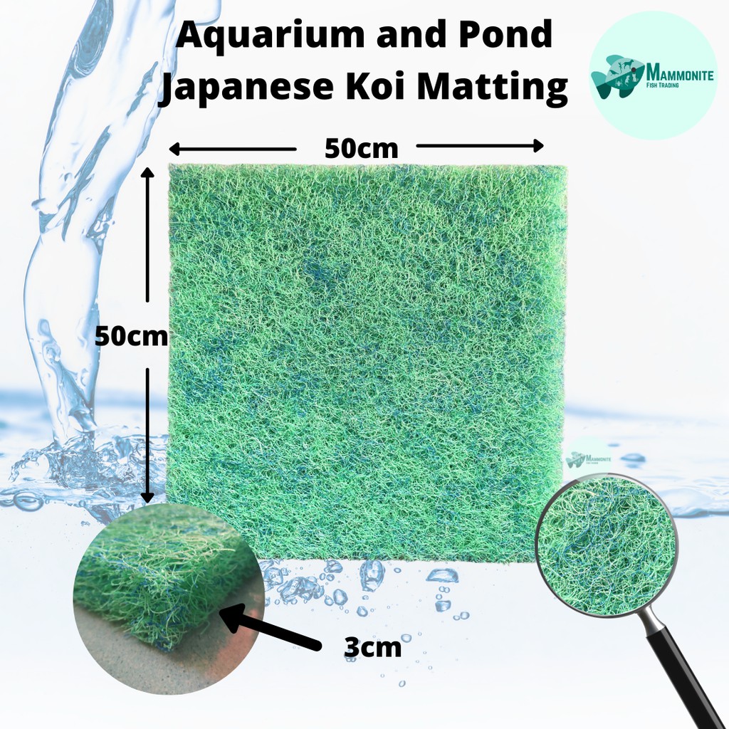 Japanese Matting Jap Mat 50x50x3cm for Aquarium and Pond Filter