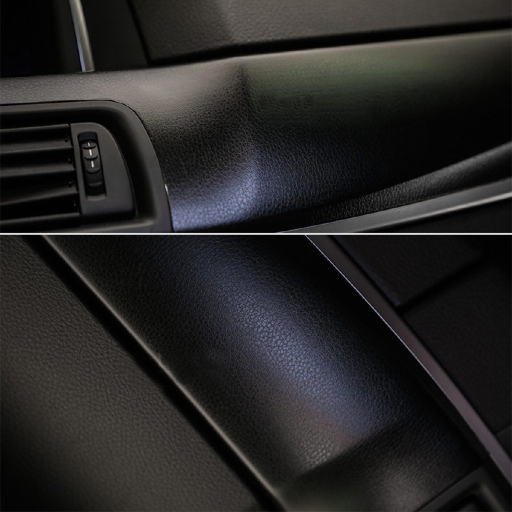 Best 12 X 60 Car Grain Leather Skin Textured Vinyl Wrap Sticker Interior Black New