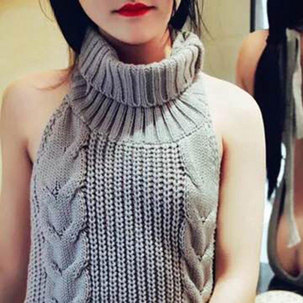 Women Sleeveless Backless Virgin Killer Cosplay Sweater Kni | Shopee  Philippines