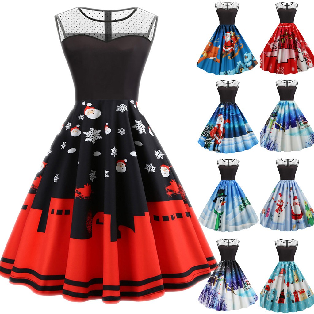 xmas skater dress