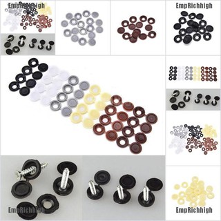 10pcs Hinged Plastic Screw Cover Fold Snap Caps For Car Home Furniture Decor ÁÁ