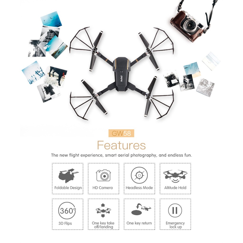 attitude hold 2.4 ghz 1080p hd camera wifi fpv rc drone quadcopter