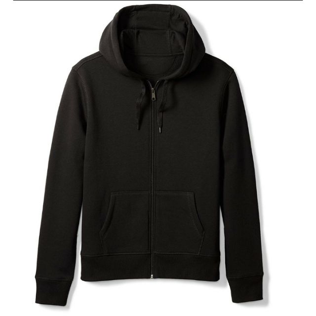black hooded jacket