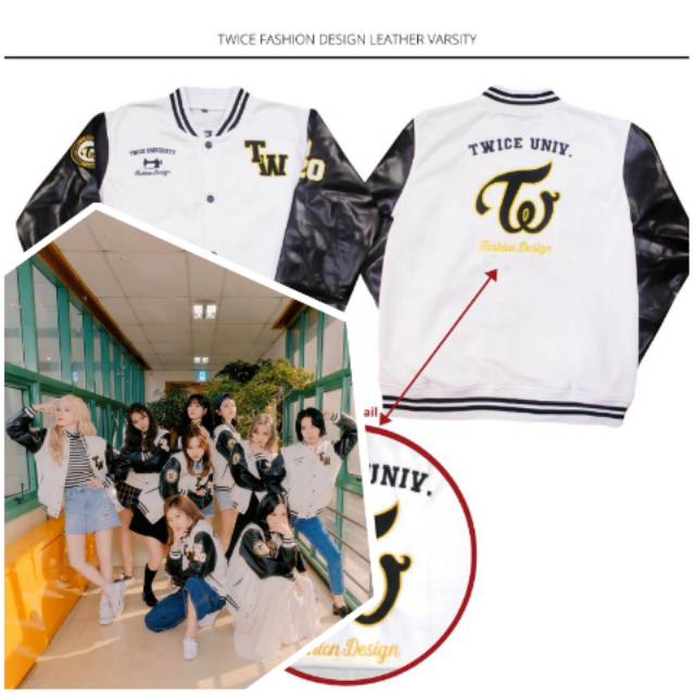 Twice Kpop University Jacket Twice Kpop Jacket Twice University Jacket Shopee Philippines