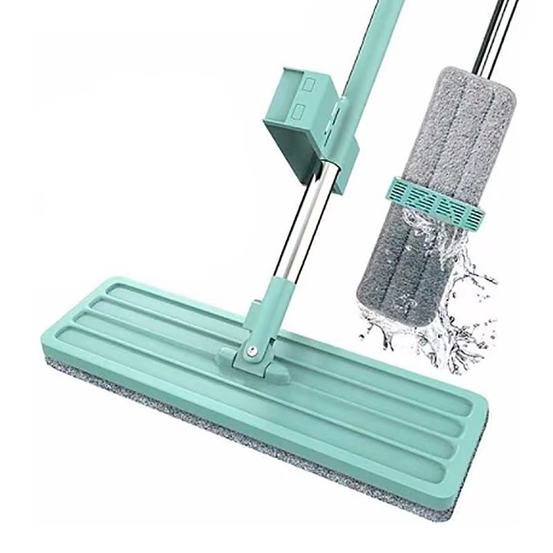 Smart Mop 360 Rotating Lengthen Flat Mop Free Hand Washing Flat Mop