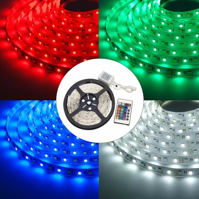  Lampu  Led  Neon Flex Led  Strip  Flexible 5 Meter Dc 12v 