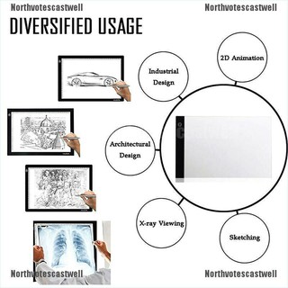 Northvotescastwell Dimmable USB A4 LED Light Box Tracing Board Art Stencil Drawing Pattern Pa NVCW #4
