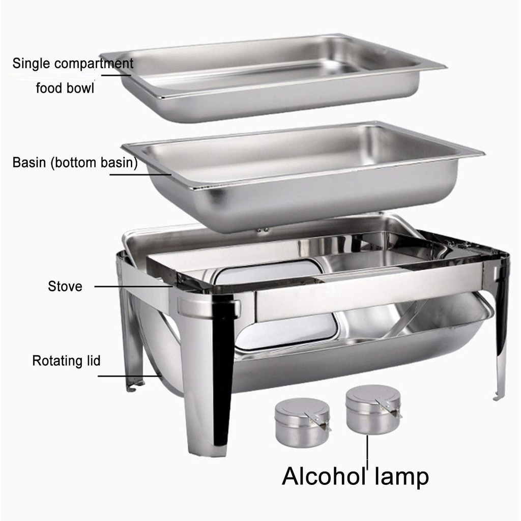 Home Zania Chafing Dish Buffet Set Chaffing Dishes Stainless Steel