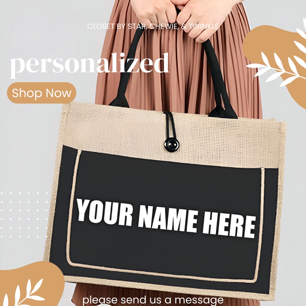 Personalized Abaca Tote Bag Shopee Philippines