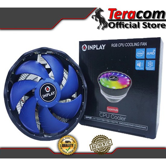 Cpu fan cooling fan pc pc fan rgb cpu cooler inplay lf01 for amd/intel ...