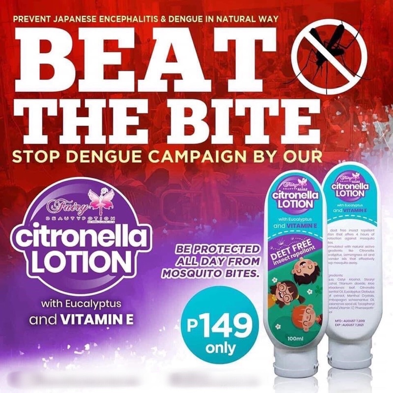 FAIRY BEAUTY POTION Citronella Lotion/Spray