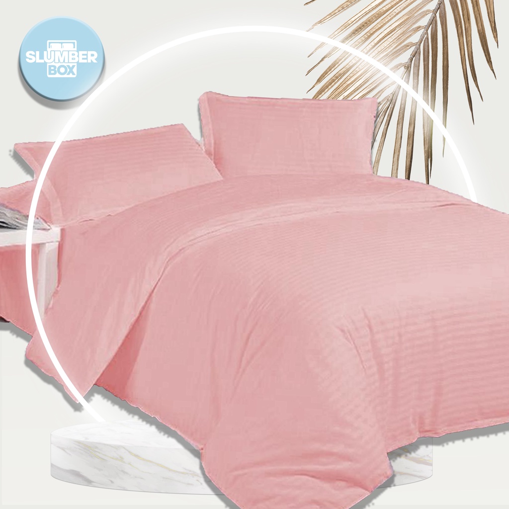 Slumber Box 3in1 Bedsheets King Queen Size Double Single Bed Sheet With