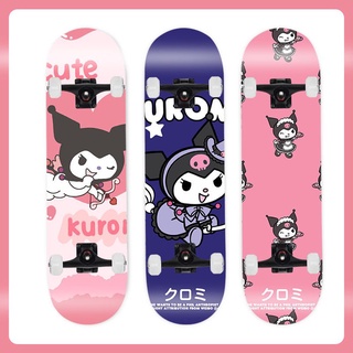 Kuromi Skateboard Beginner Girls Children Pink Cute Four-Wheeled ...