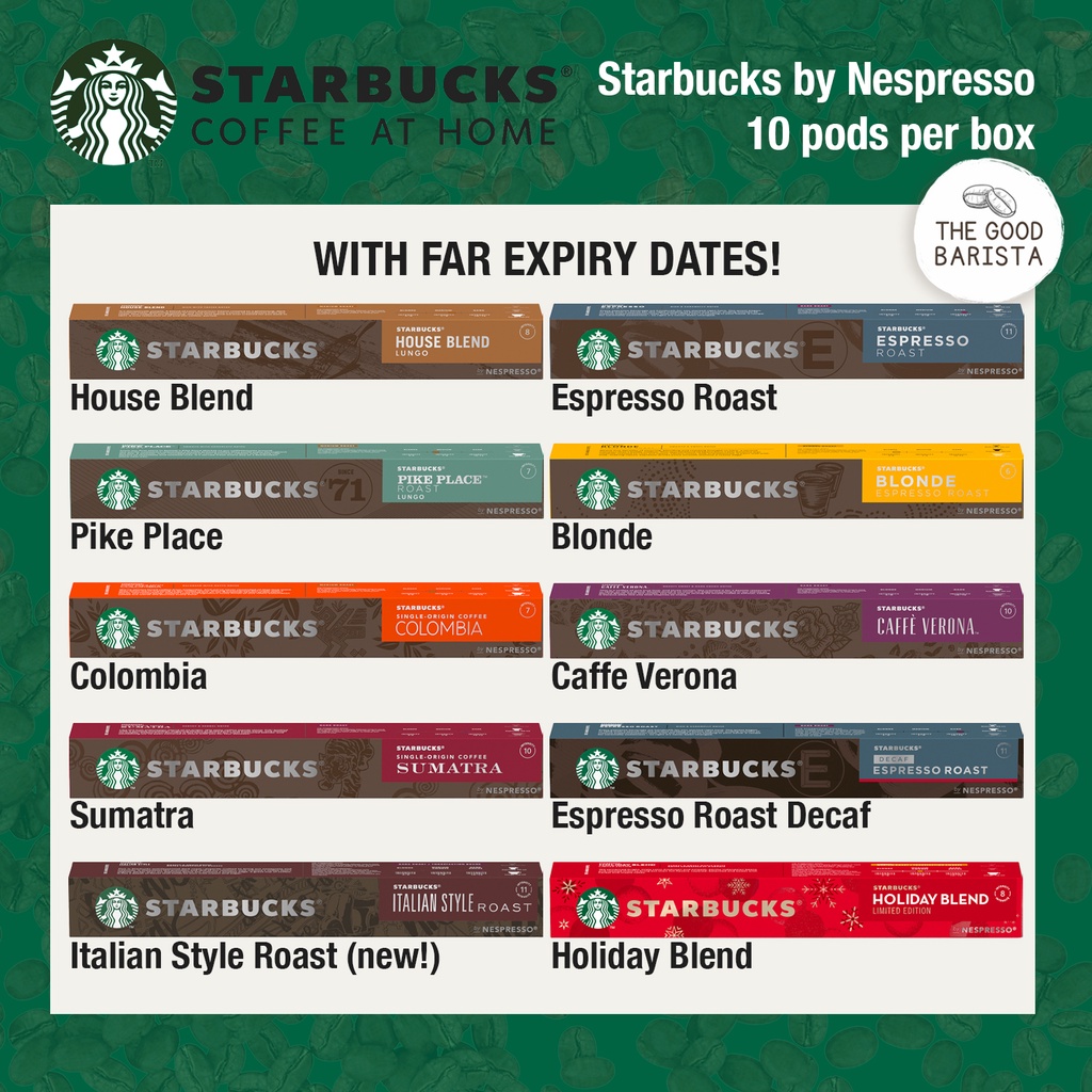 Starbucks Nespresso Pods And Starbucks Nespresso Capsules Shopee 