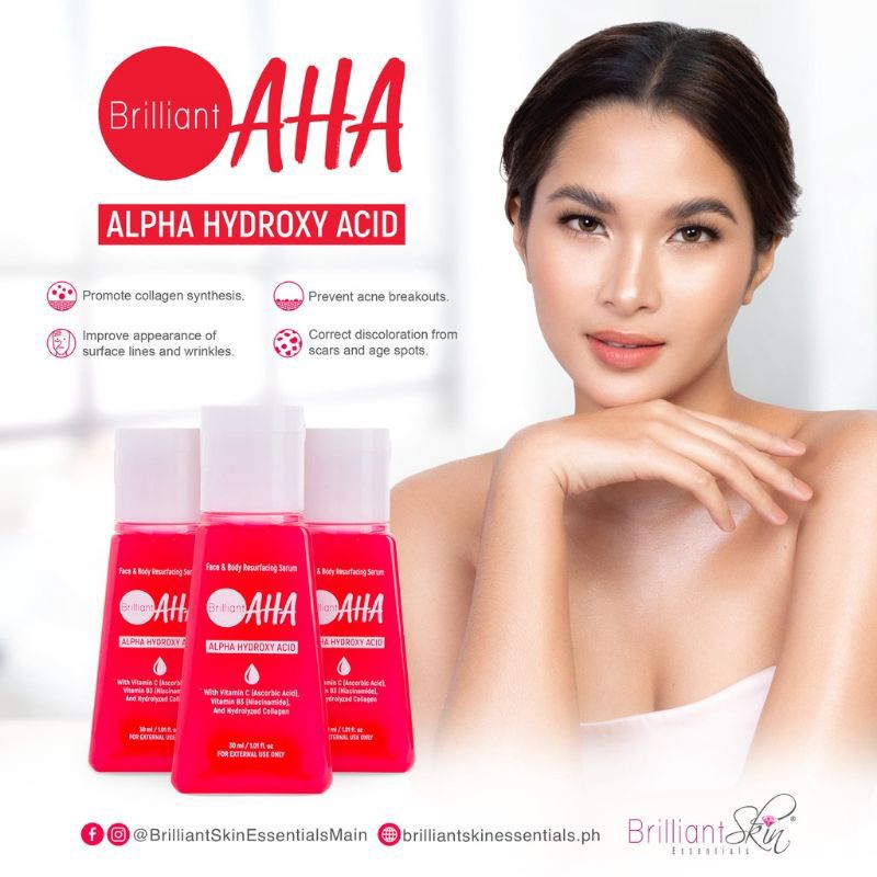 Brilliant AHA (ALPHA HYDROXY ACID) Shopee Philippines