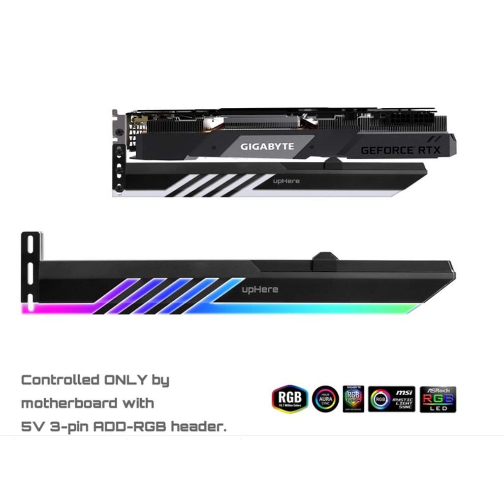 upHere GPU Brace Support Video Card ARGB LED Graphics Card Sag Holder ...