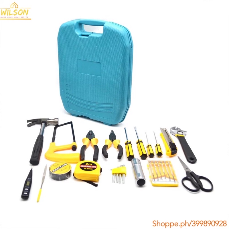 WILSON 27PCS Screw Driver Set Car Emergency Tool Kit Set Car Tools Set Pliers Mechanic Tools Set
