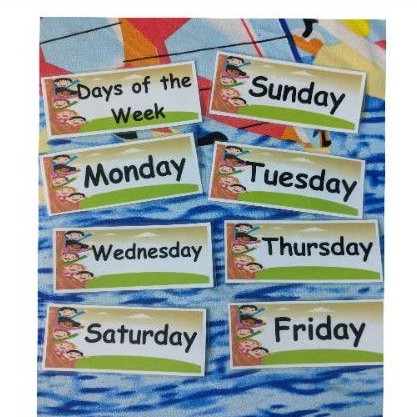 Laminated Days Of The Week Shopee Philippines