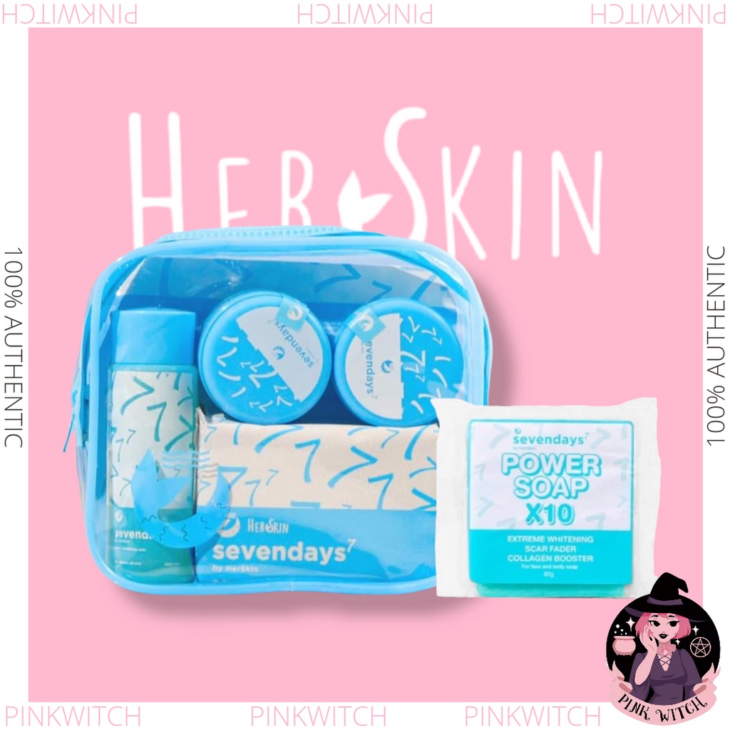 Original Her Skin Seven Days Rejuvenating Power Exfoliating Set Revita Revitalizing Skin Rescue Kit #3