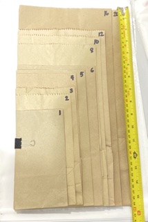 (SIZE 8-20) PLAIN BROWN / KRAFT PAPER BAG (SOLD PER 50 PCS PER SIZE