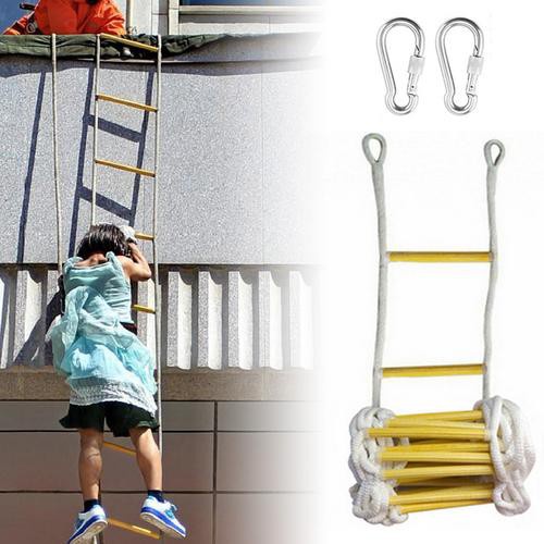 Fire Escape Rope Ladder Household Inspection Resin Rope Ladder NonSlip